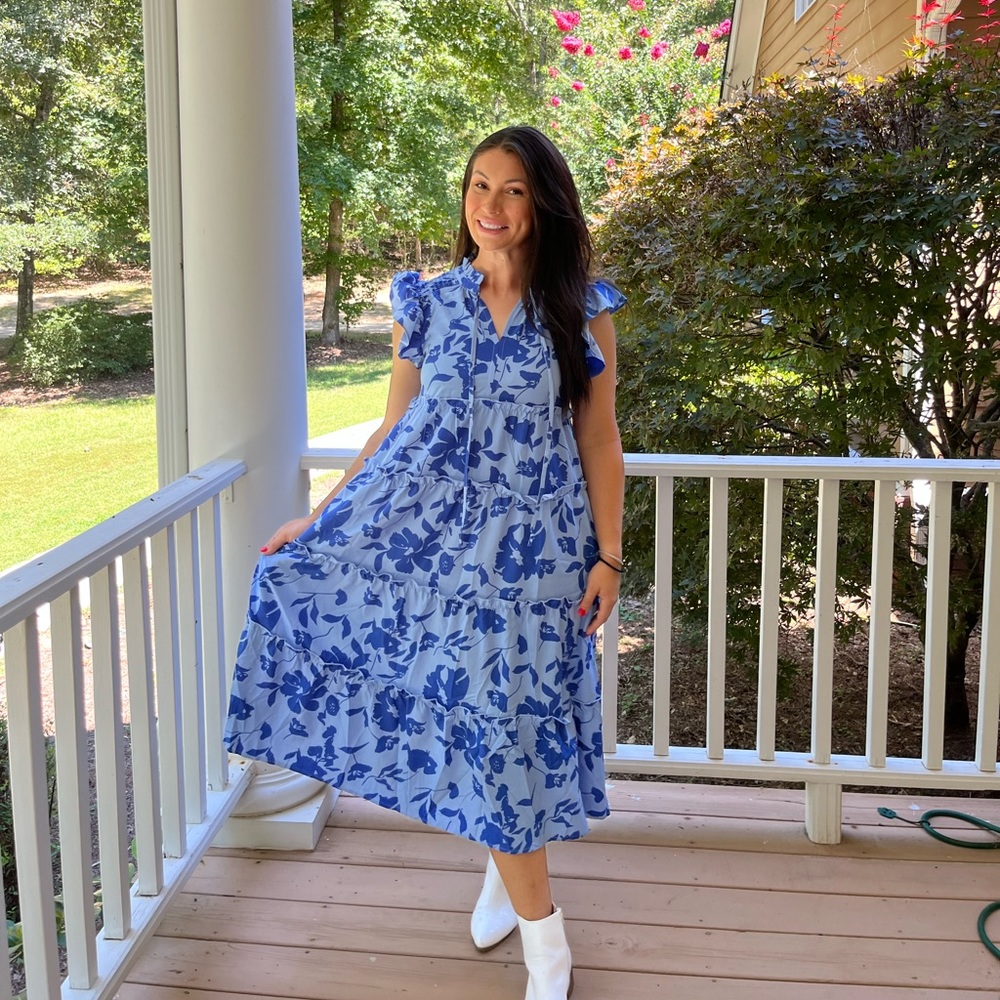 Periwinkle midi dress
